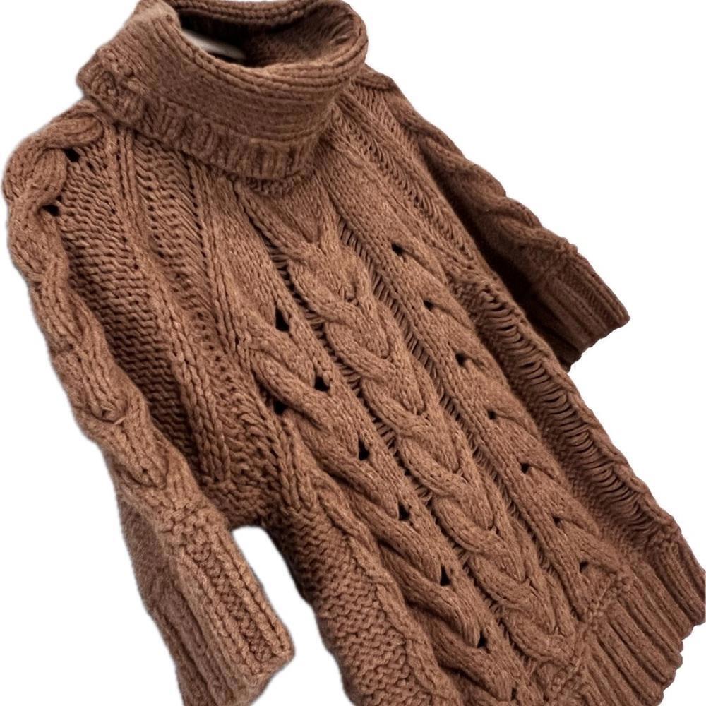 TSE Alpaca wool chunky oversized luxury sweater turtleneck knit Sz M - Picture 3 of 11